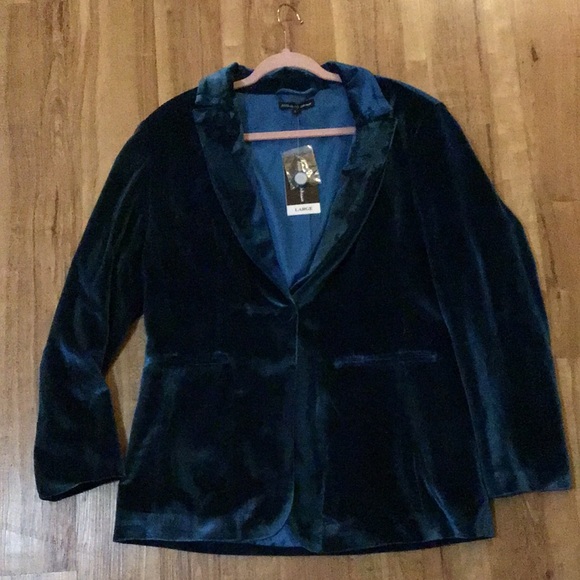 🆕 ON SALE NWT Women’s Velvet One Button Blazer - Picture 8 of 11